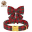 Unique Style Paws Christmas Dog Collar with Bow Tie for Small Medium Large Dogs as Autumn Winter Gifts