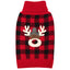 KYEESE Cozy Christmas Dog Sweater with Reindeer Pattern Festive Pet Costume Cute Holiday Outfit for Pets
