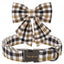 Unique Style Paws Christmas Dog Collar with Bow Tie for Small Medium Large Dogs as Autumn Winter Gifts