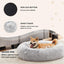 Pettrove Calming Dog Bed for Dogs and Cats, Washable Small Pet Bed, Anti-Slip round Fluffy Plush Faux Fur