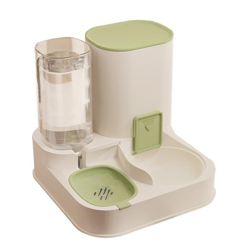Gift for Pets, Pet Food Dispenser & Water Dispenser, 2 in 1 Pets Automatic Feeder, Large Capacity Pet Feeding Dispensers for Dog & Cat, Christmas Gift