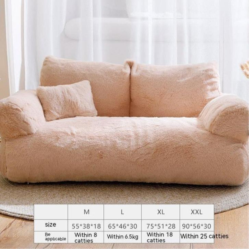 Pet Supplies Washable and Prevents Cats from Catching a Cold Flannel Warm Cat Sofa Pet Kennel Pet Furniture Pet and Small Dog Fluffy Cloud Bed Kitten Condo Dog Bed Dog Beds