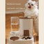 Gift for Pets, Pet Food Dispenser & Water Dispenser, 2 in 1 Pets Automatic Feeder, Large Capacity Pet Feeding Dispensers for Dog & Cat, Christmas Gift