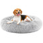 Pettrove Calming Dog Bed for Dogs and Cats, Washable Small Pet Bed, Anti-Slip round Fluffy Plush Faux Fur