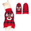 KYEESE Cozy Christmas Dog Sweater with Reindeer Pattern Festive Pet Costume Cute Holiday Outfit for Pets