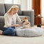 Pettrove Calming Dog Bed for Dogs and Cats, Washable Small Pet Bed, Anti-Slip round Fluffy Plush Faux Fur