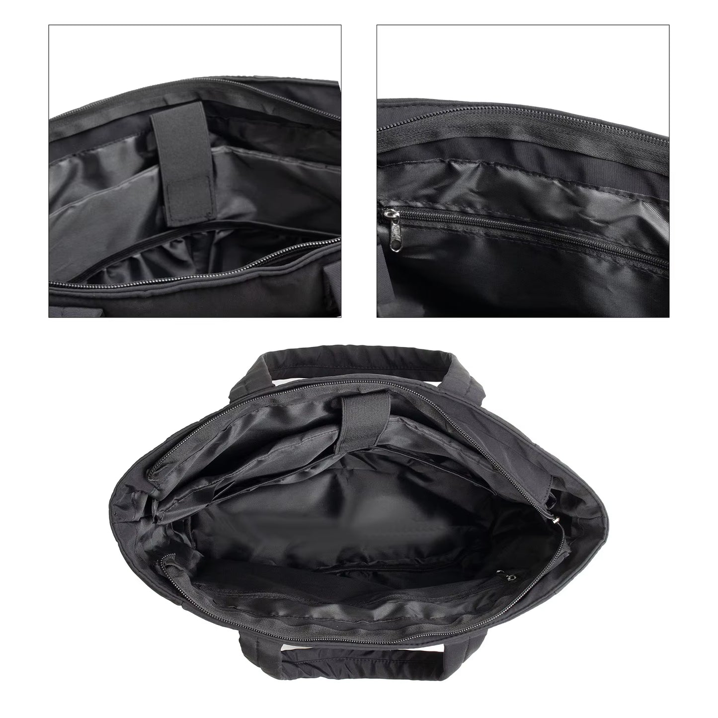 Women'S Bubble Tote Bag Cotton Padded Female Quilting Puffy Handbag Shoulder Shopper Solid Color Handle Bag Versatile Daily Bags