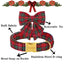 Unique Style Paws Christmas Dog Collar with Bow Tie for Small Medium Large Dogs as Autumn Winter Gifts