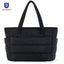 Women'S Bubble Tote Bag Cotton Padded Female Quilting Puffy Handbag Shoulder Shopper Solid Color Handle Bag Versatile Daily Bags